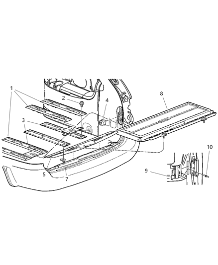 2004 Dodge Grand Caravan Anchor Plate, Inner Diagram for RR27XDHAA