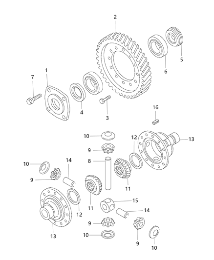 2021 Ram ProMaster 2500 Differential Diagram 1 - Thumbnail