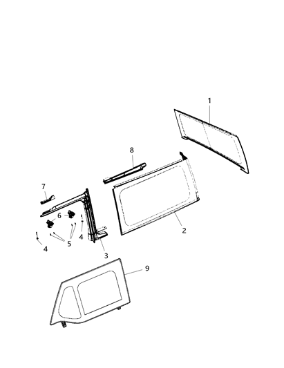 2021 Jeep Wrangler Convertible Top Diagram 2 - Thumbnail