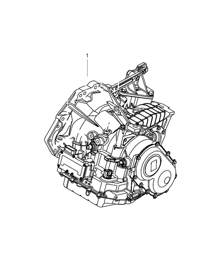 2007 Chrysler Pacifica Transaxle Assembly Diagram 1 - Thumbnail