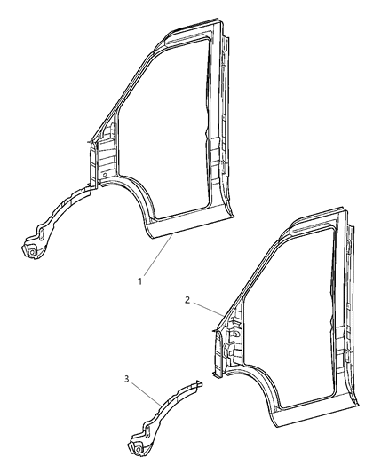 2004 Dodge Sprinter 3500 Front Aperture Diagram 4 - Thumbnail