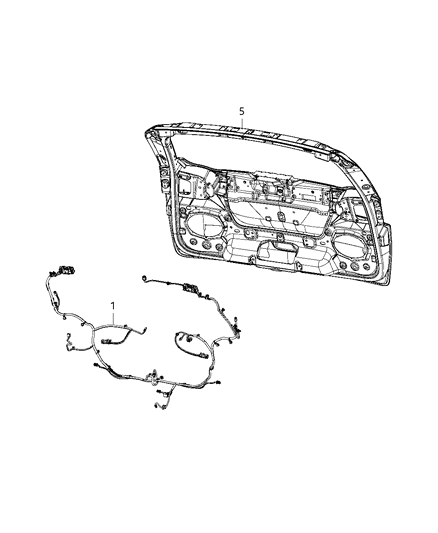 2020 Chrysler Voyager Wiring - Door & Liftgate Diagram 1 - Thumbnail