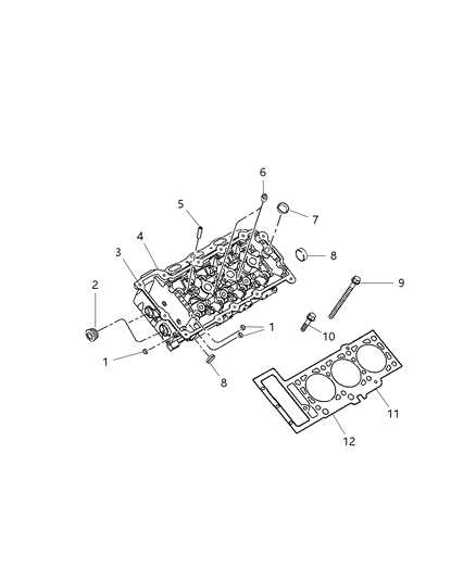 2010 Chrysler Sebring Cylinder Head & Cover Diagram 10 - Thumbnail