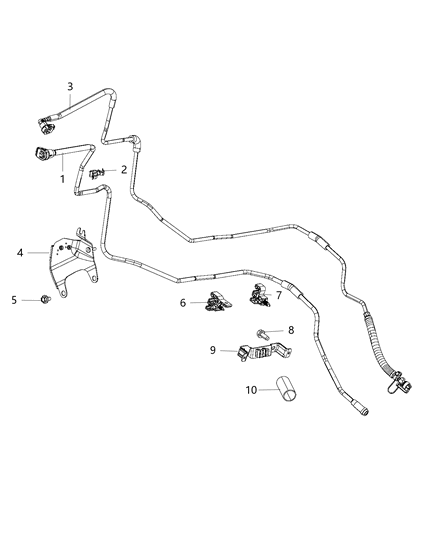 2015 Ram 2500 Fuel Lines, Front Diagram 2 - Thumbnail