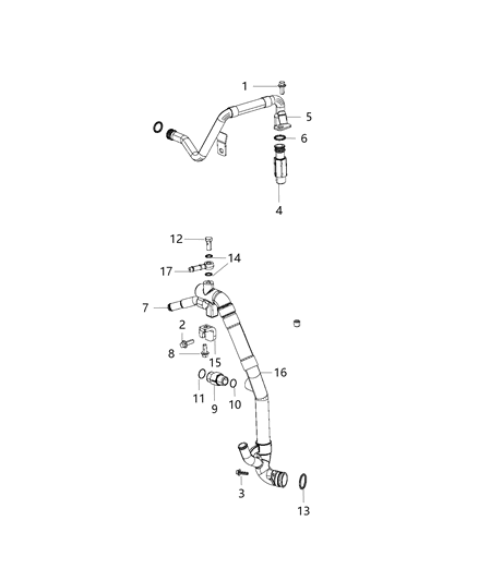 2014 Ram 2500 EGR Cooling System Diagram 1 - Thumbnail