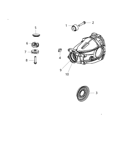 2012 Dodge Charger Housing And Differential With Internal Components Diagram 1 - Thumbnail