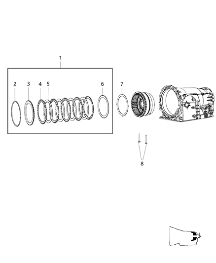 2009 Dodge Charger B2 Clutch Assembly Diagram 1 - Thumbnail
