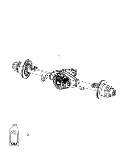 2014 Ram 3500 Pickup Rear Axle Assembly Diagram 3 - Thumbnail
