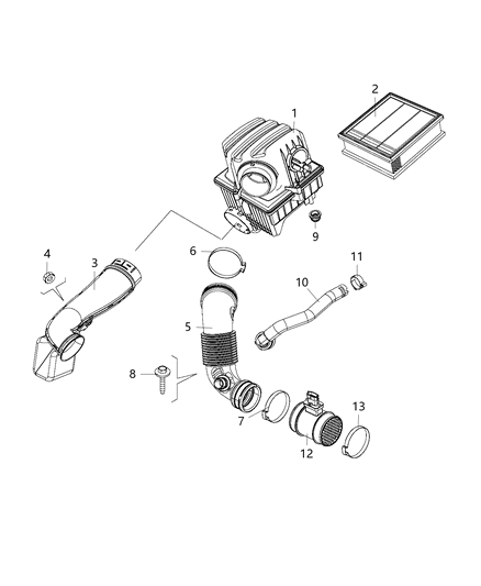 2015 Jeep Renegade Air Cleaner Diagram 2 - Thumbnail