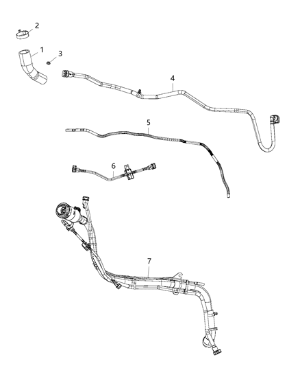 2020 Chrysler Voyager Fuel Tank Filler Tube Diagram 1 - Thumbnail