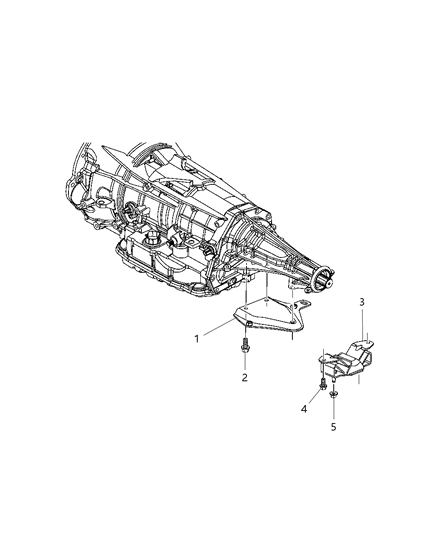 2004 Dodge Durango Engine Mounting Rear Diagram 1 - Thumbnail