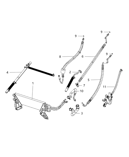 2013 Ram 3500 Cab Chassis Power Steering Hose Diagram