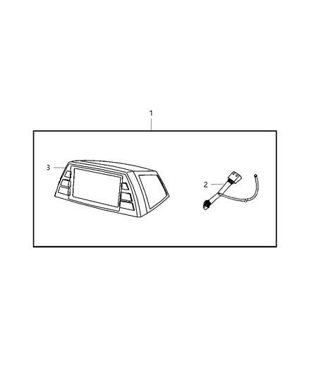 2007 Dodge Caliber Navigation Kit Diagram 1 - Thumbnail