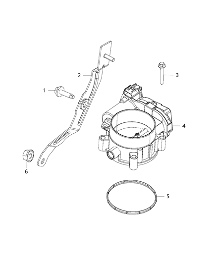 2020 Ram 3500 Cab Chassis Throttle Body Diagram 1 - Thumbnail