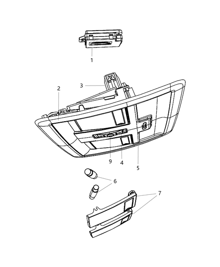 2008 Jeep Liberty Module Diagram for 4671918AF