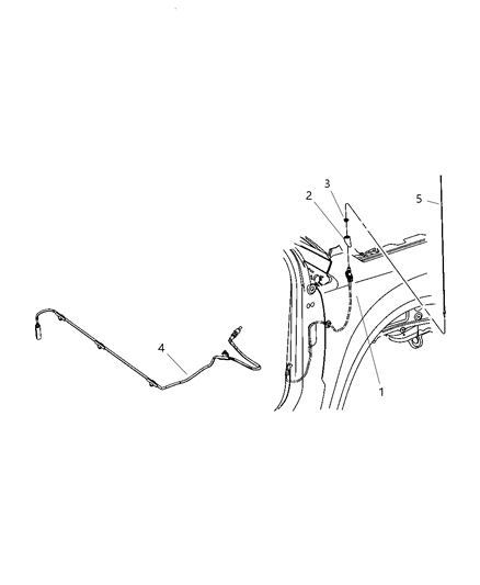 2007 Dodge Caliber Base Antenna Diagram for 4672297AB
