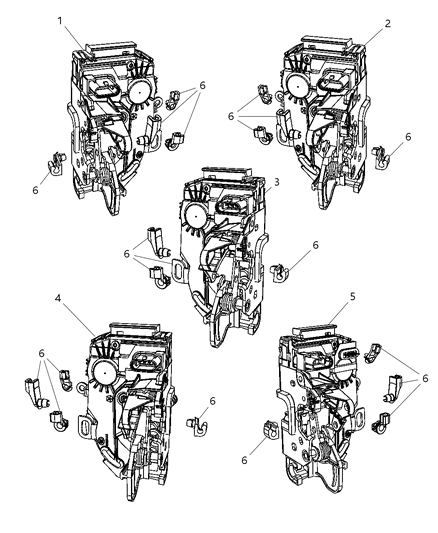 2016 Ram 3500 Pickup Latch And Clips Diagram