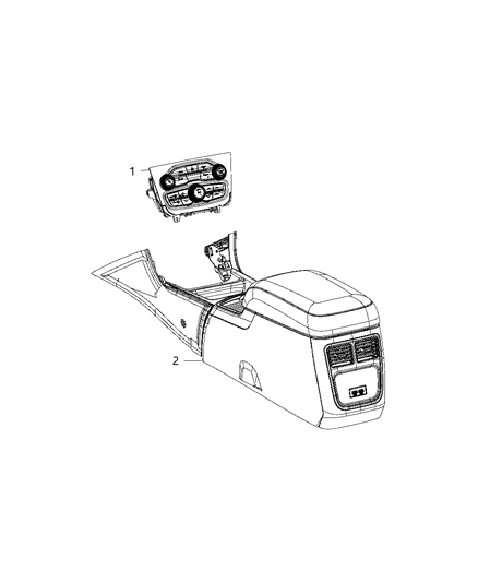 2020 Dodge Charger Switches - Heater & A/C Diagram 2 - Thumbnail