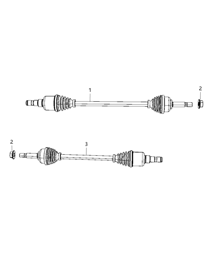 2012 Dodge Journey Shaft , Axle Diagram 2 - Thumbnail