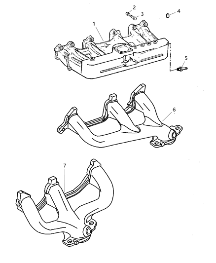 2004 Jeep Grand Cherokee Manifold - Intake & Exhaust Diagram 1 - Thumbnail