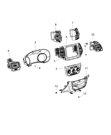 2020 Jeep Compass Heater Control Diagram for 6TM15DX9AB
