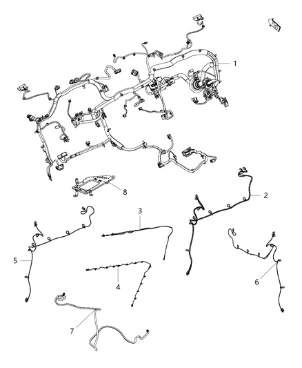 2014 Ram 3500 Pickup Wiring - Instrument Panel Diagram