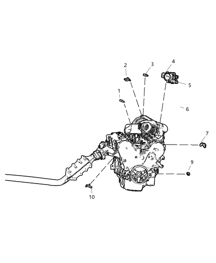 2004 Dodge Intrepid Sensors - Engine Diagram 2 - Thumbnail