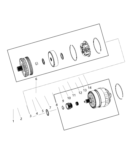 2015 Dodge Journey Front / Rear Planetary Diagram 2 - Thumbnail