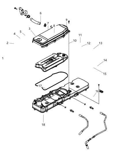 2008 Dodge Caliber Cylinder Head & Cover Diagram 5 - Thumbnail