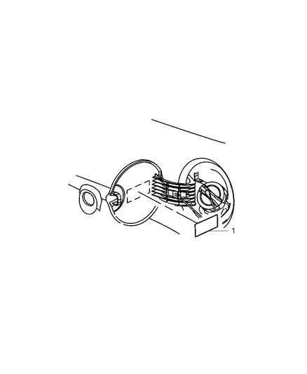 2008 Dodge Nitro Fuel Label Diagram for 55295856
