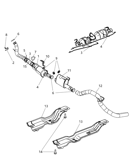 2010 Dodge Ram 3500 Cab Chassis Exhaust System Diagram