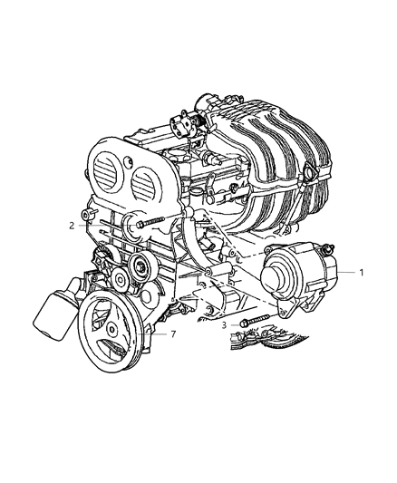 2003 Jeep Wrangler Alternator Diagram 1 - Thumbnail
