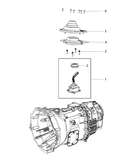 2016 Ram 3500 Cab Chassis Gear Shift Lever Diagram