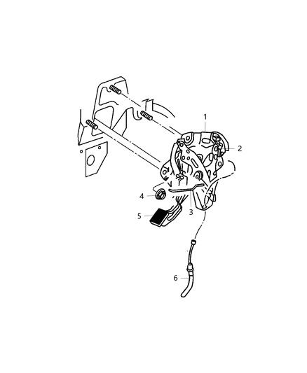 2020 Ram 3500 Cab Chassis(<10K lb.) Park Brake Lever & Cables Diagram 1 - Thumbnail