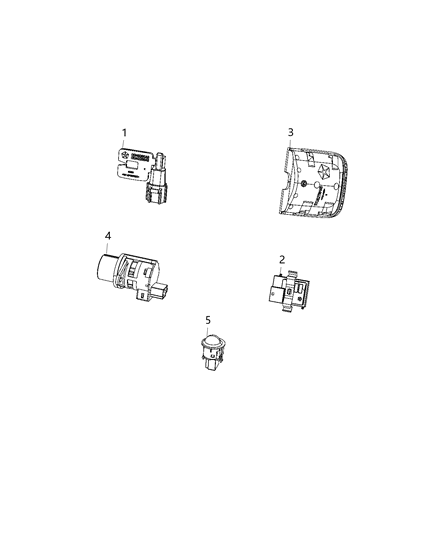 2021 Dodge Durango Sensors - Body Diagram 1 - Thumbnail
