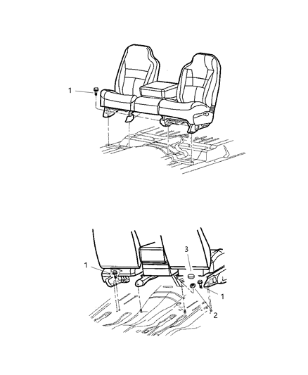 2001 Dodge Ram 1500 Screw And Washer M10X1.5X45 Diagram for 6505401AA