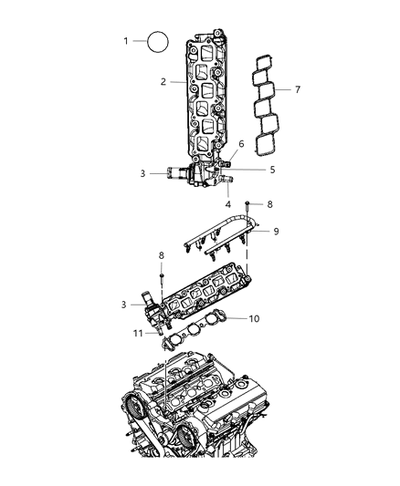 2010 Dodge Journey Intake Manifold Diagram 7 - Thumbnail