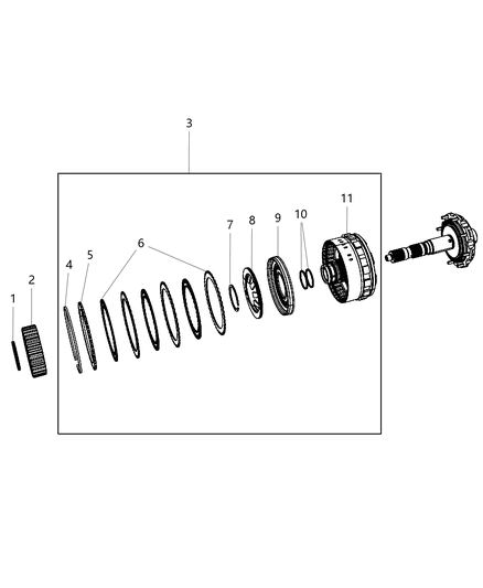2020 Ram ProMaster 3500 Gear Train - Underdrive Compounder Diagram 2 - Thumbnail