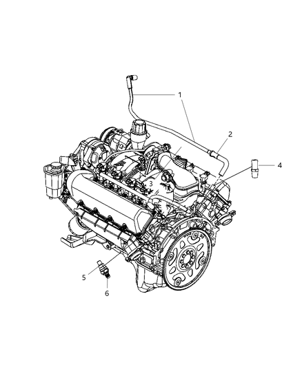 2007 Dodge Durango Crankcase Ventilation Diagram 2 - Thumbnail