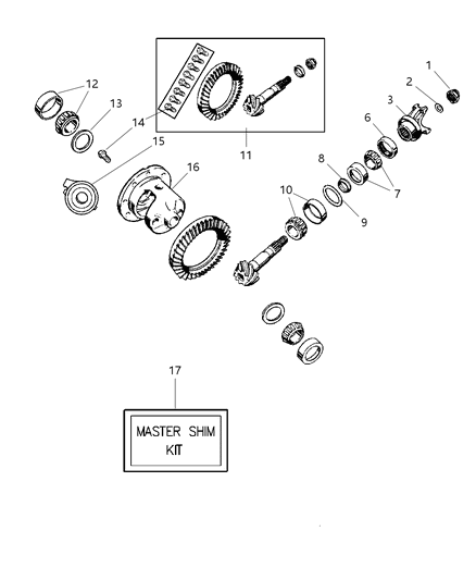 2002 Jeep Grand Cherokee Differential Diagram 2 - Thumbnail