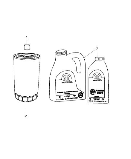 2011 Ram 5500 Engine Oil, Engine Oil Filter And Adapter Diagram