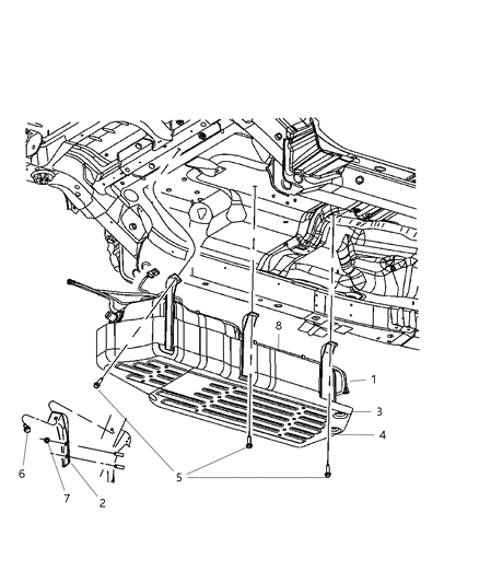 2008 Jeep Commander Fuel Tank & Related Diagram