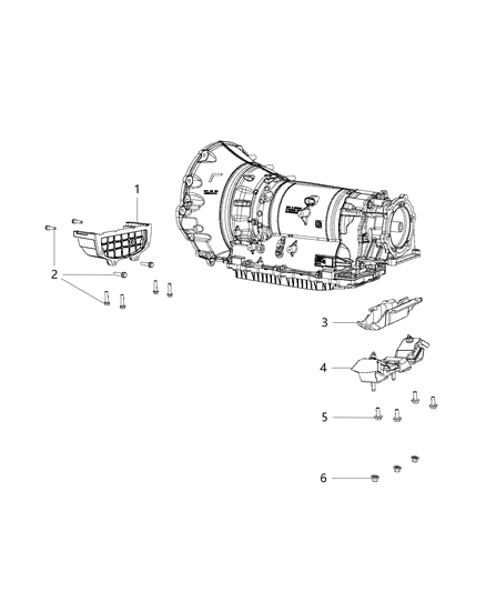 2015 Ram 1500 Transmission Support Diagram 5 - Thumbnail