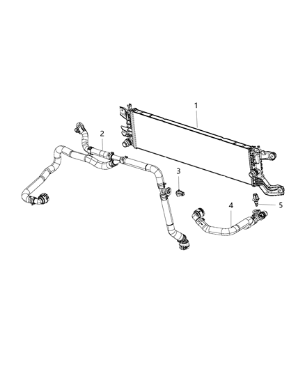 2017 Chrysler Pacifica Hose & Tube Assembly Diagram for 68238387AC