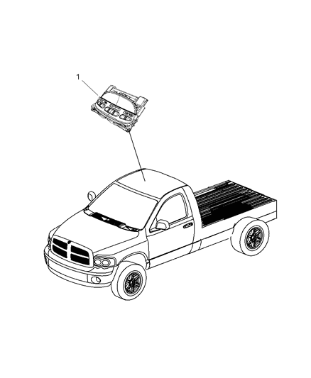 2008 Dodge Ram 3500 Cab Chassis Modules Overhead Diagram