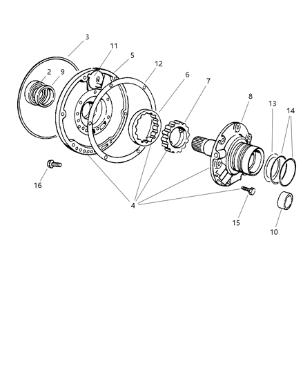 1998 Dodge Ram 3500 Regular Cab Oil Pump With Reaction Shaft Diagram