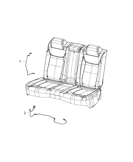 2020 Chrysler 300 Wiring - Rear Seats Diagram