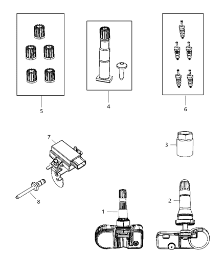 2011 Jeep Liberty Antenna Diagram for 56029356AC