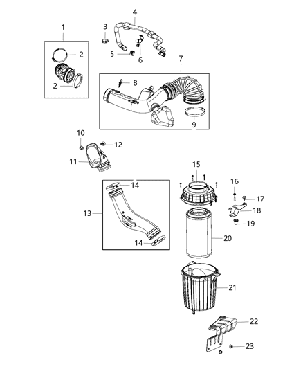 2020 Ram ProMaster 2500 Air Cleaner Diagram 2 - Thumbnail