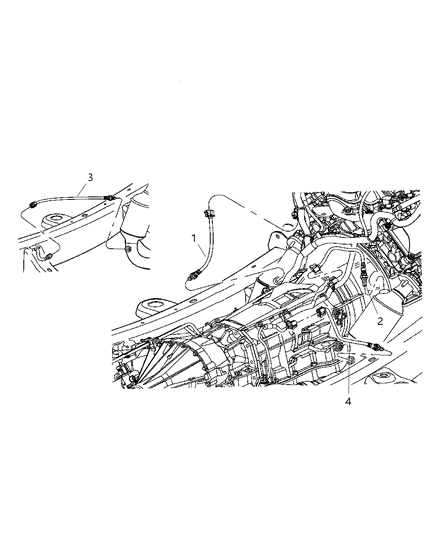 2004 Dodge Durango Oxygen Sensor, Rear Driver Side Diagram for 56028999AA